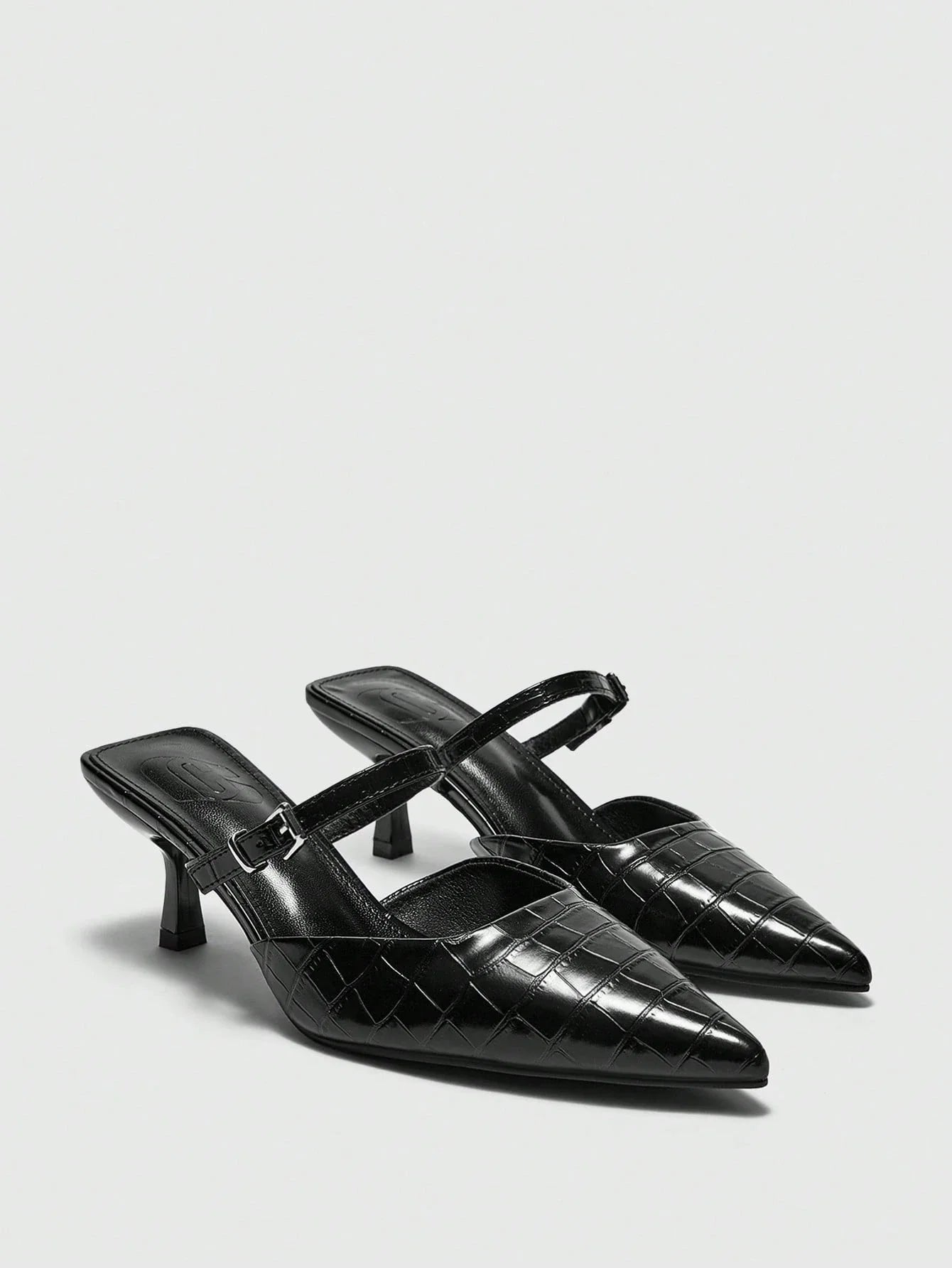CUCCOO BIZCHIC Solid Color Pointed Toe Casual High Heels