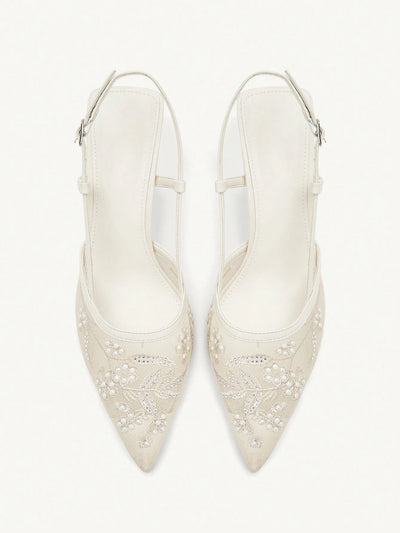 Women's Mid Heel Pointed Toe Stiletto Party Pumps