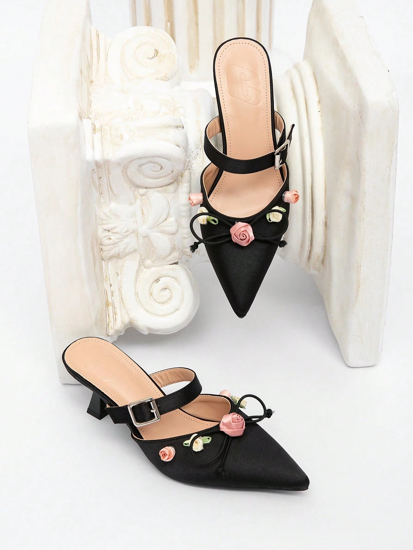 CHICEST Elegant Floral High Heels
