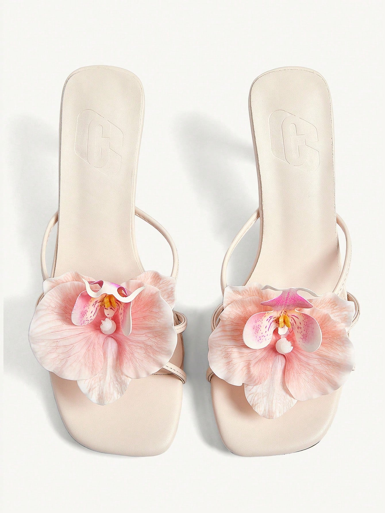 CUCCOO CHICEST Women's Red High Heel Floral 3D Design Sandals