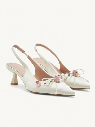 CHICEST Elegant Floral High Heels