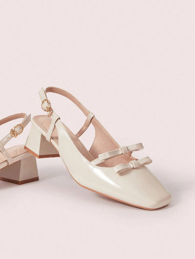 DOLLMOD New Design French Back Open Retro Mary Jane Bow Knot Platform High Heel