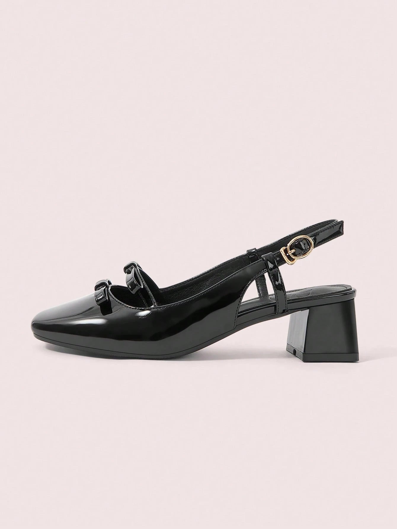 DOLLMOD New Design French Back Open Retro Mary Jane Bow Knot Platform High Heel