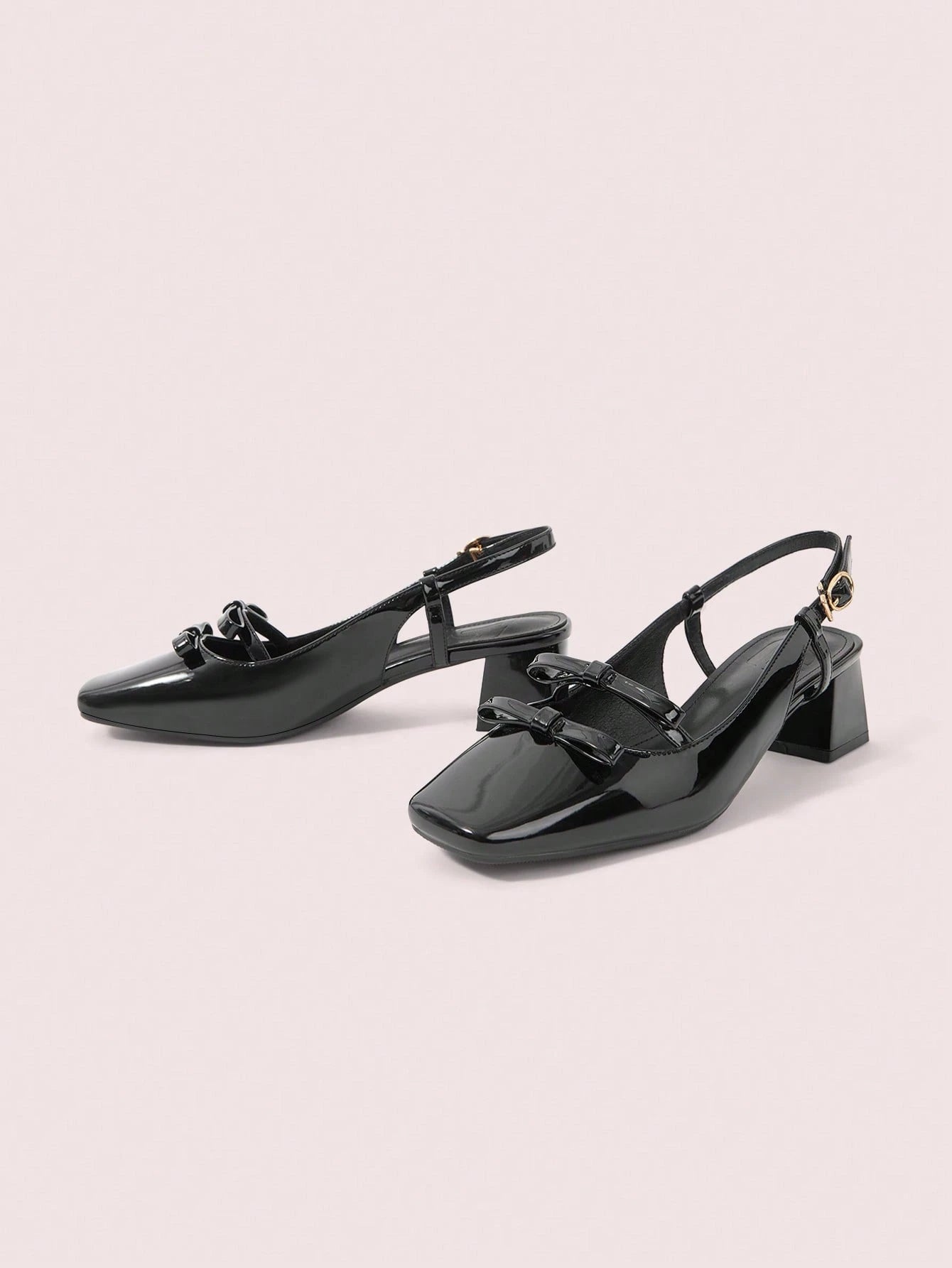 DOLLMOD New Design French Back Open Retro Mary Jane Bow Knot Platform High Heel