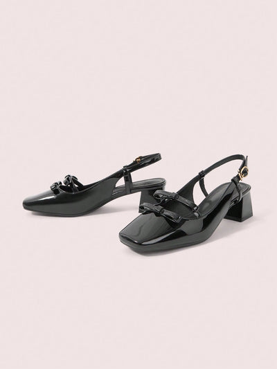 DOLLMOD New Design French Back Open Retro Mary Jane Bow Knot Platform High Heel