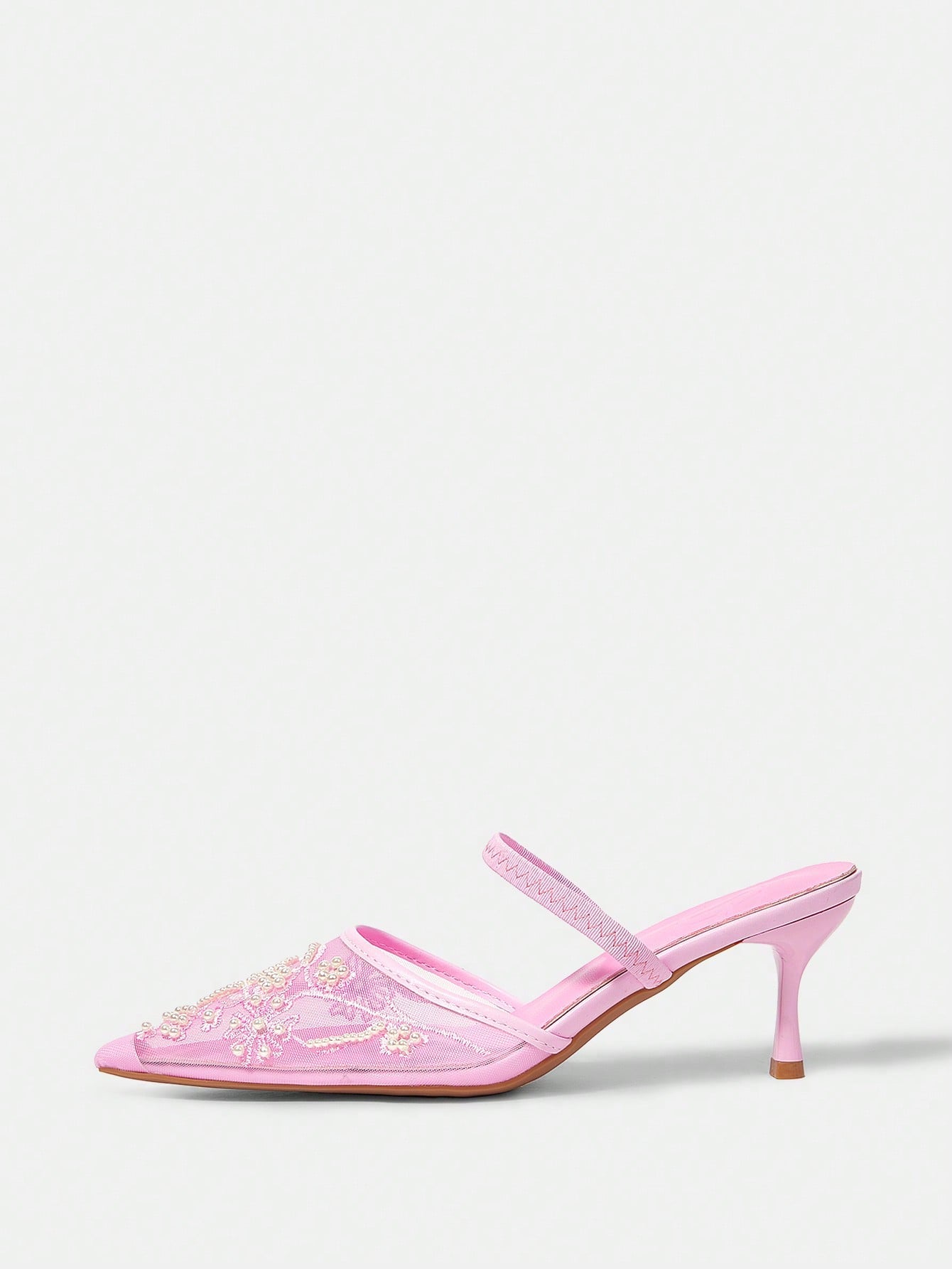 Women's Mid Heel Pointed Toe Stiletto Party Pumps