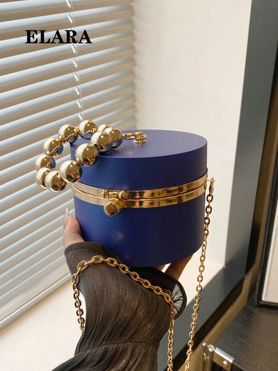 Niche Design Metal Chain Bag