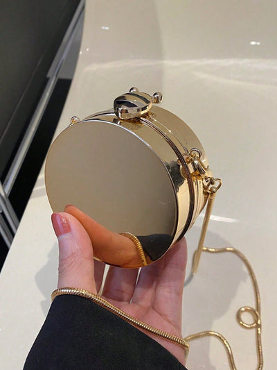 Niche Design Metal Chain Bag