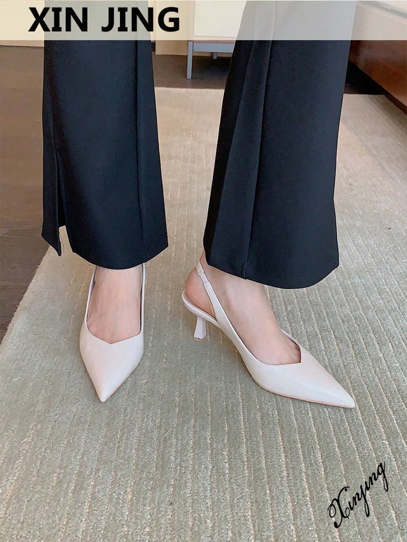 Ladies Backless Slip-On Pumps