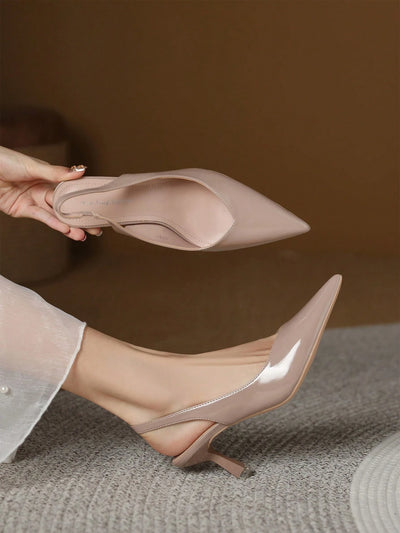 Ladies Backless Slip-On Pumps