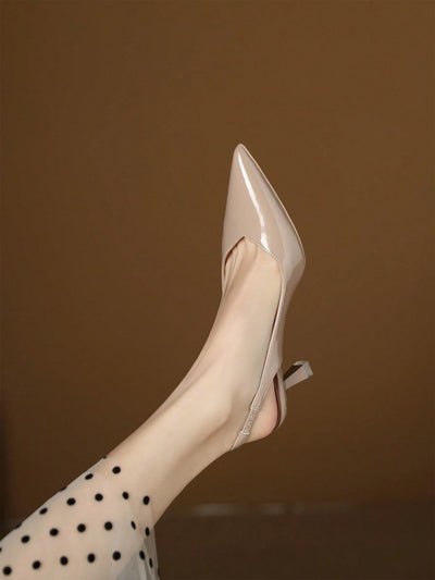 Ladies Backless Slip-On Pumps