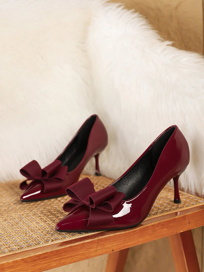 Fashionable Versatile Pointed Toe Low Vamp High Heel Shoes