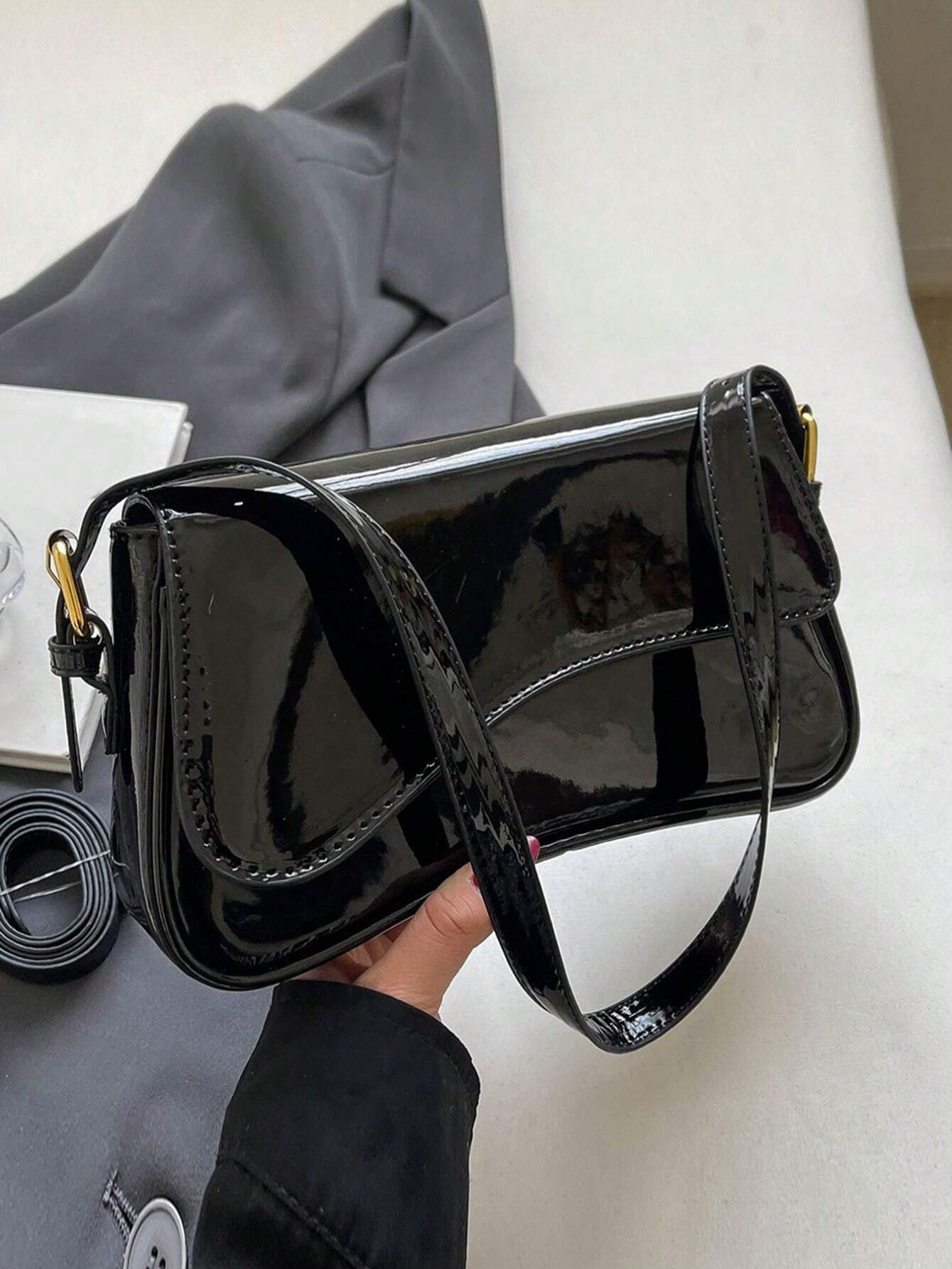Minimalist Flap Square Bag For Teen Girls