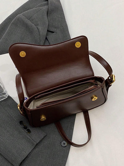 Minimalist Flap Square Bag For Teen Girls