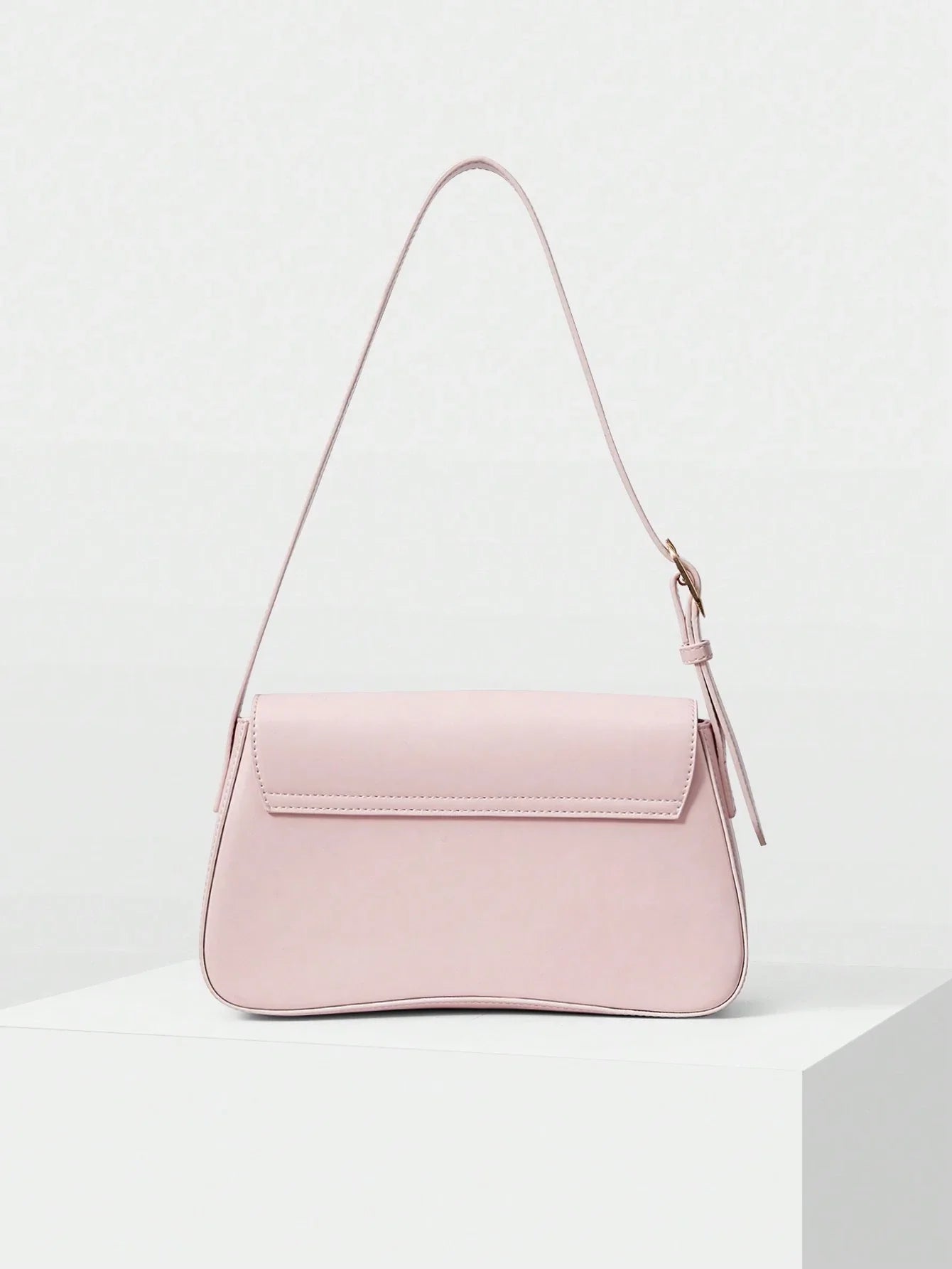 MOTF PREMIUM 1PC WOMEN ELEGANT SIMPLE SOLID COLOR COMMUTER FLAP SHOULDER BAG