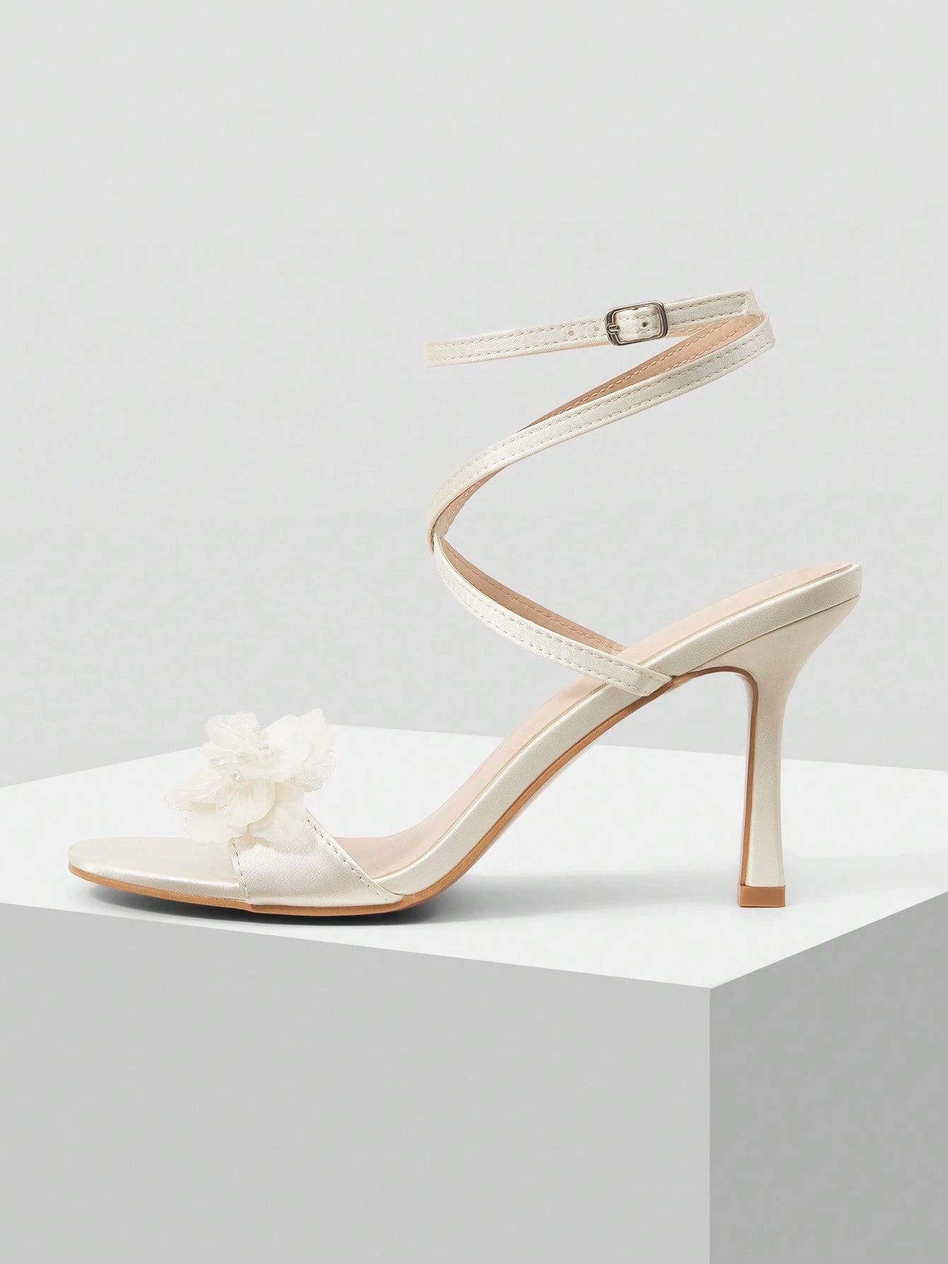 MOTF PREMIUM WOMEN'S MINIMALIST ROUND TOE STRAPPY HIGH HEEL SANDALS