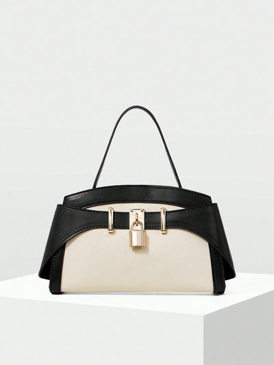 MOTF PREMIUM IRONMONGERY PU LEATHER TOP HANDLE BAG