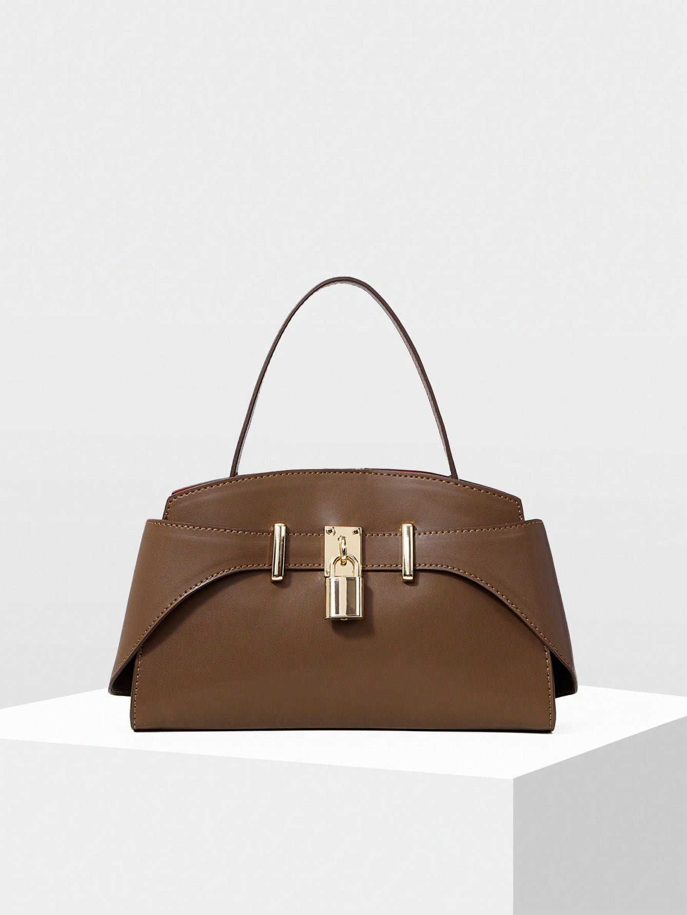 MOTF PREMIUM IRONMONGERY PU LEATHER TOP HANDLE BAG