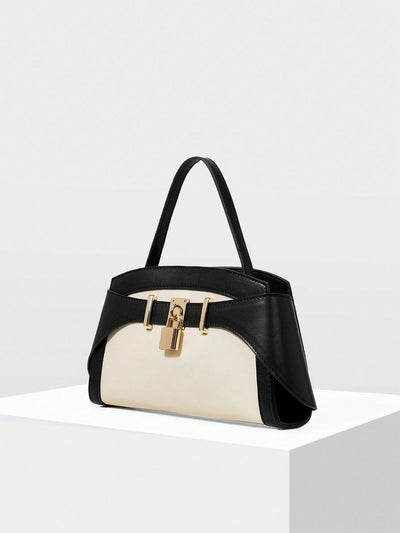 MOTF PREMIUM IRONMONGERY PU LEATHER TOP HANDLE BAG