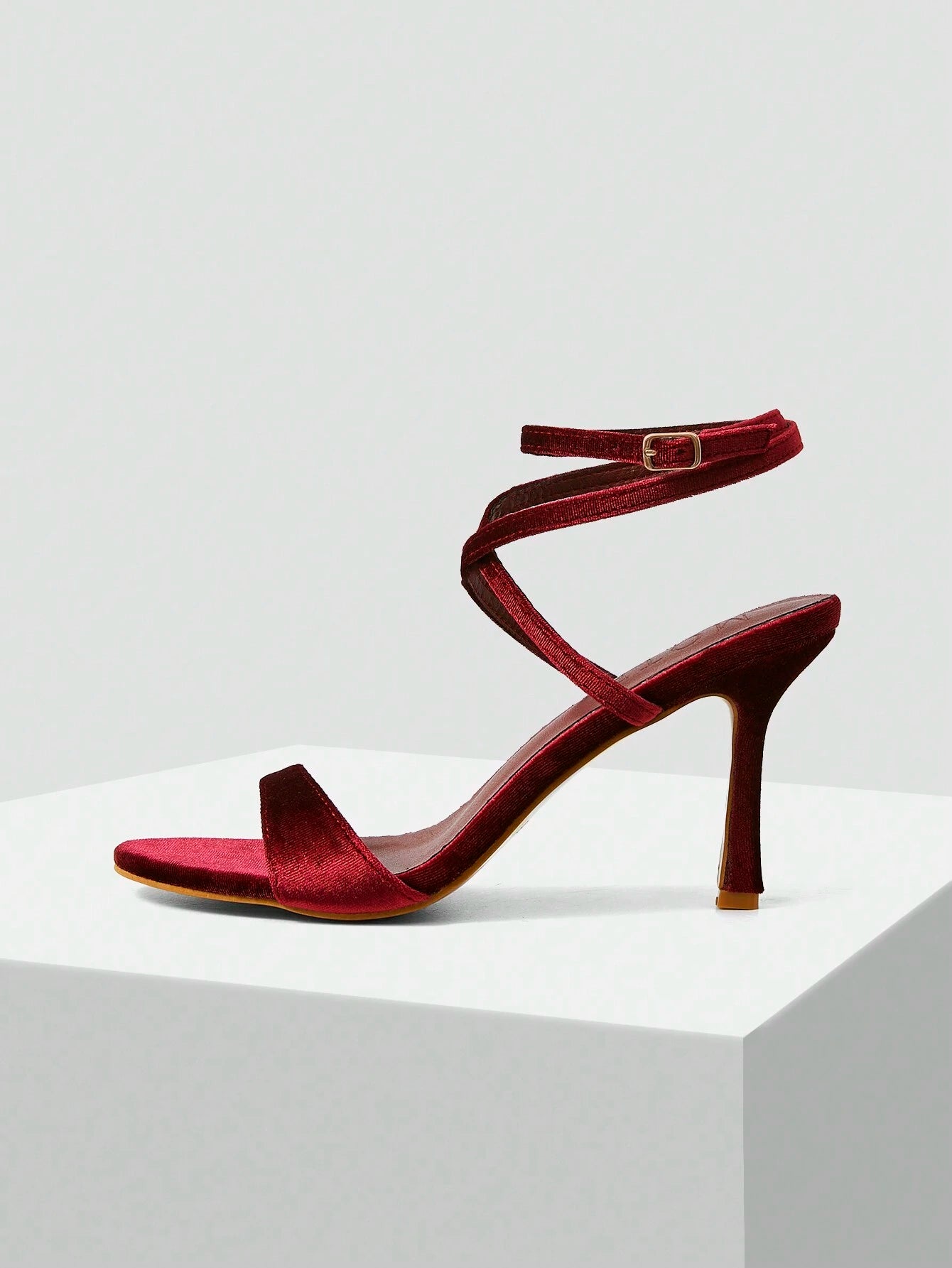 MOTF PREMIUM WOMEN'S MINIMALIST ROUND TOE STRAPPY HIGH HEEL SANDALS