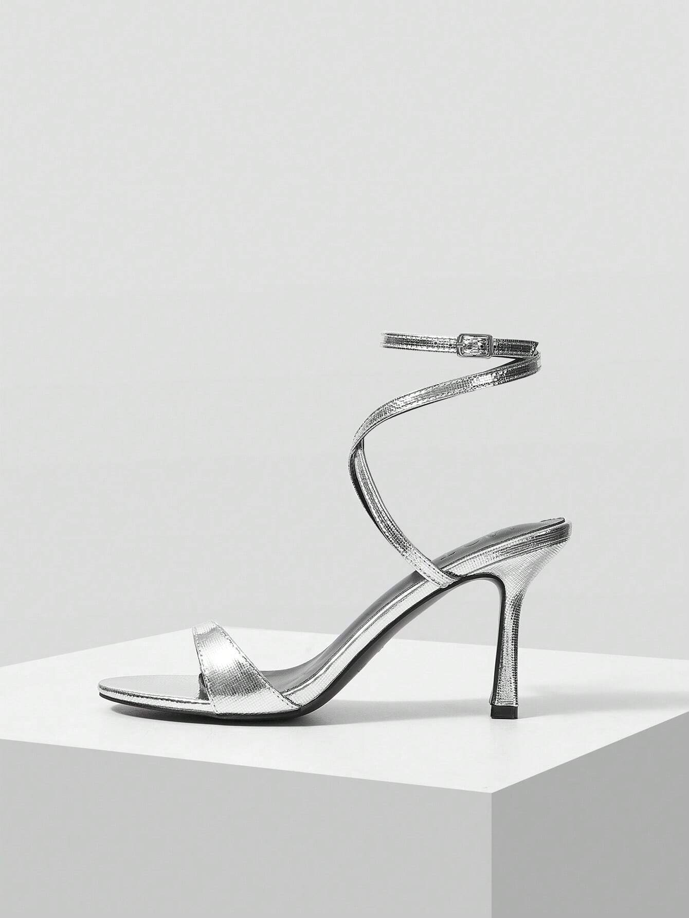 MOTF PREMIUM WOMEN'S MINIMALIST ROUND TOE STRAPPY HIGH HEEL SANDALS