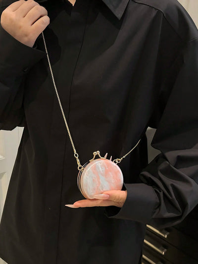 Niche Design Metal Chain Bag