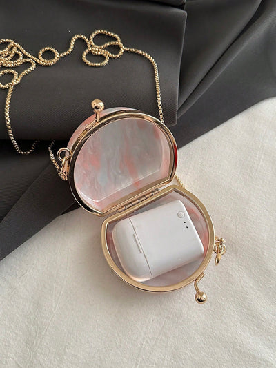 Niche Design Metal Chain Bag