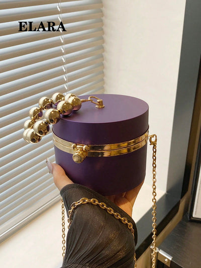 Niche Design Metal Chain Bag