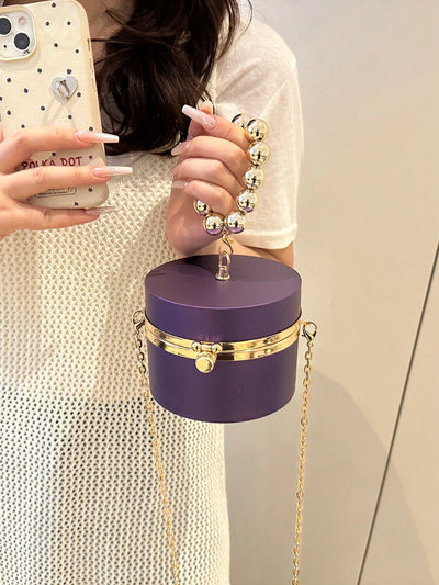 Niche Design Metal Chain Bag