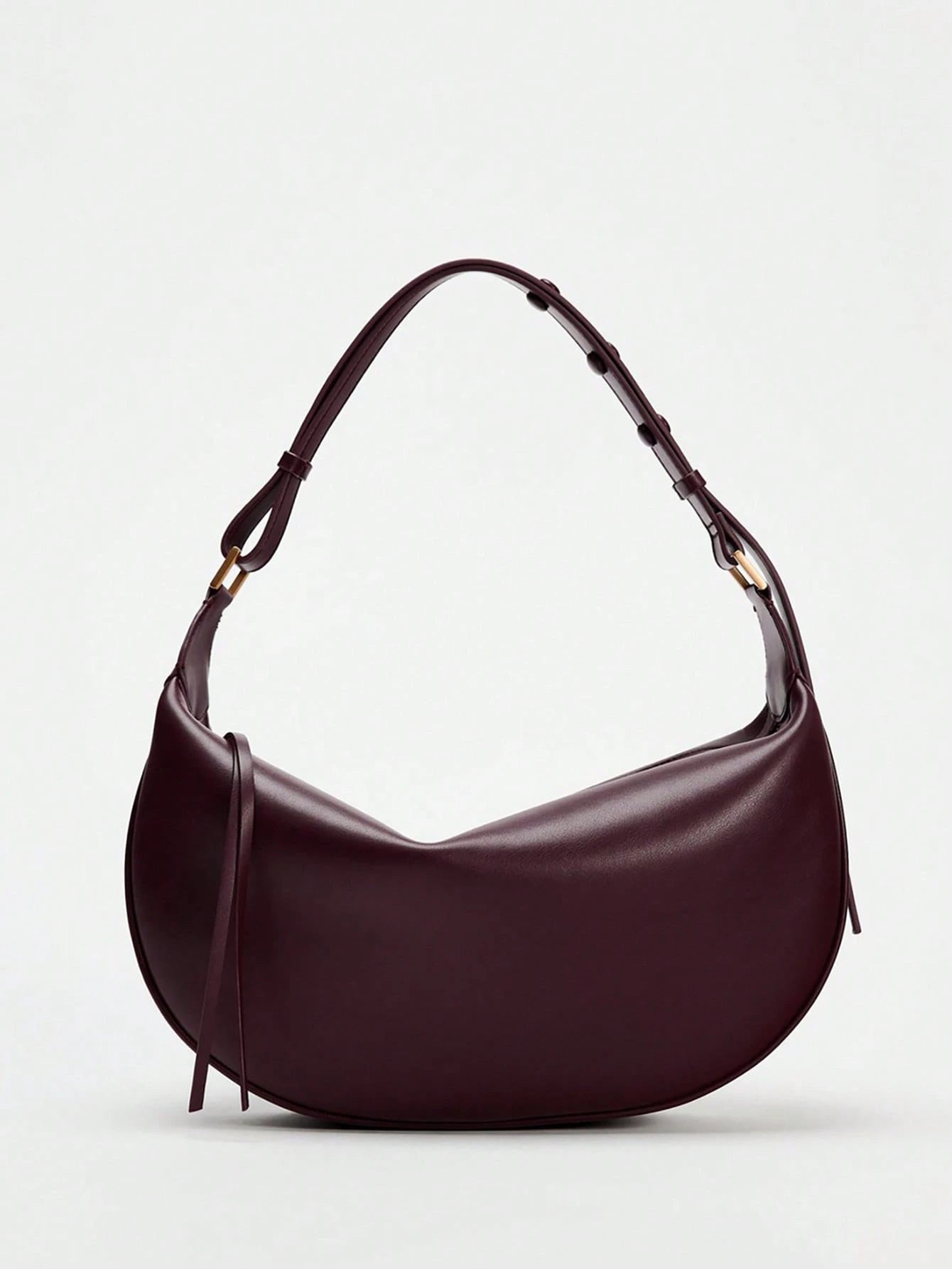 Minimalist Chic Canvas Crescent Shoulder Bag