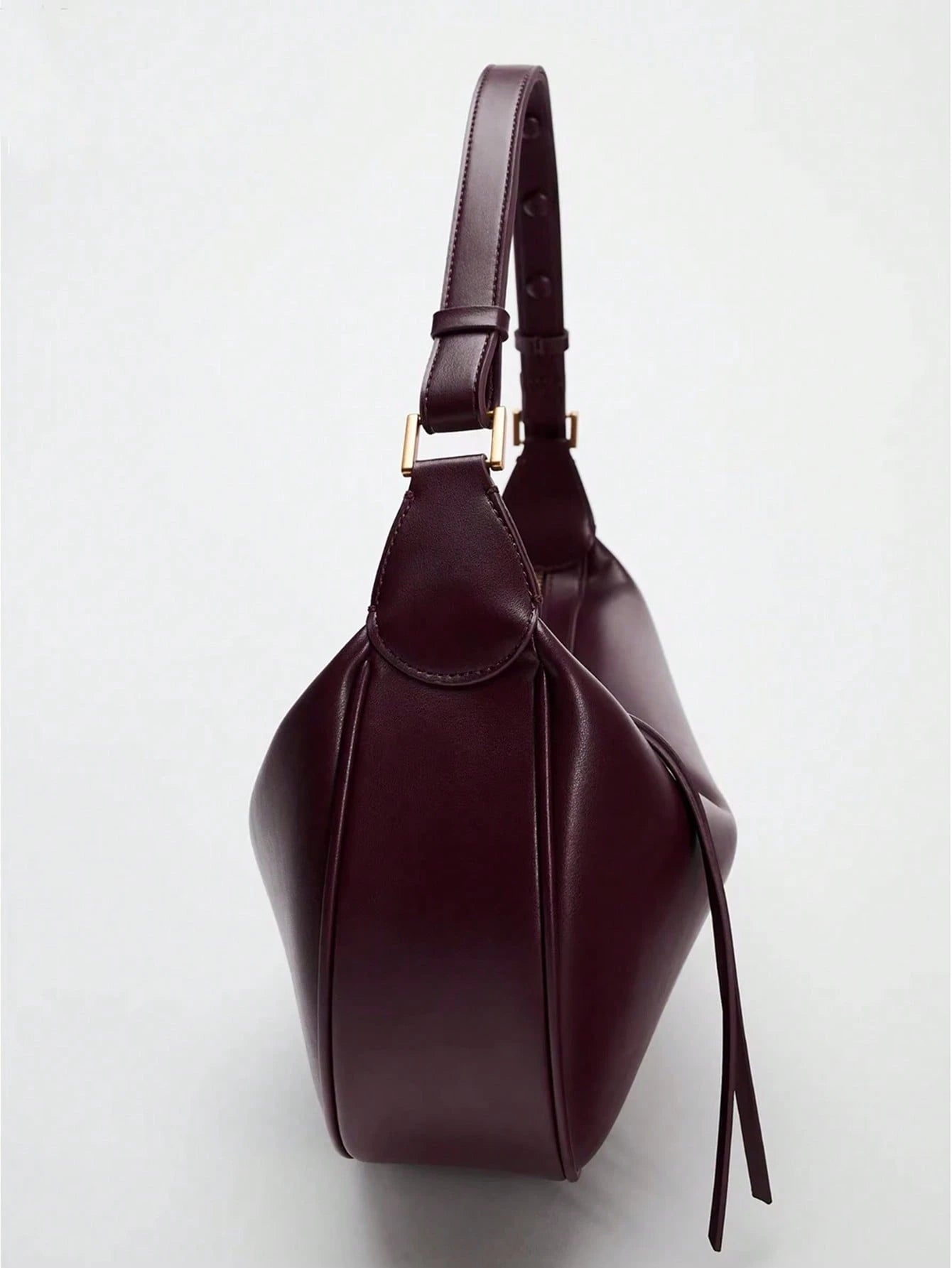 Minimalist Chic Canvas Crescent Shoulder Bag