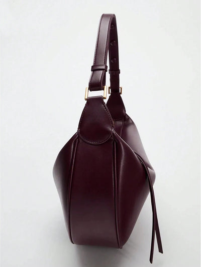 Minimalist Chic Canvas Crescent Shoulder Bag