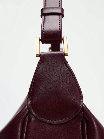 Minimalist Chic Canvas Crescent Shoulder Bag