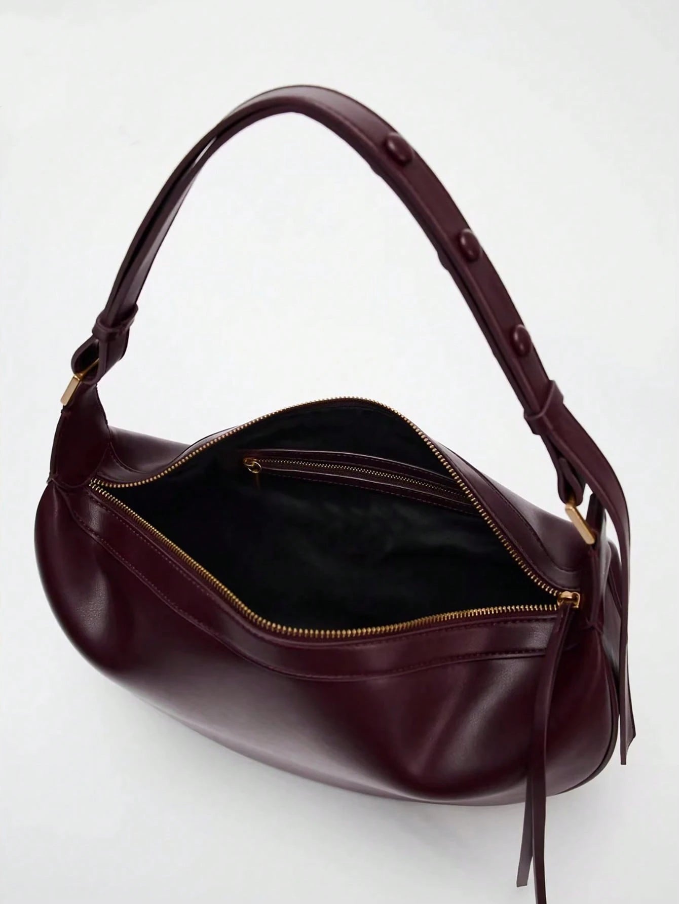 Minimalist Chic Canvas Crescent Shoulder Bag