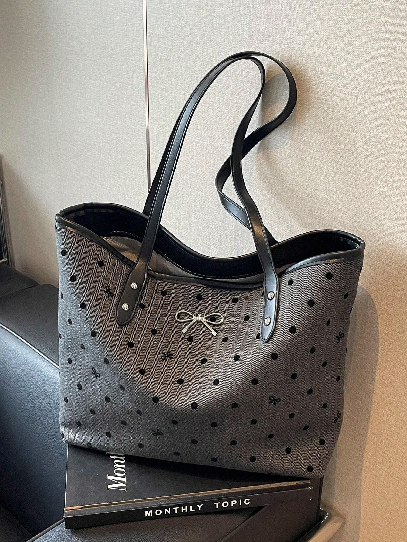 New Floral Pattern PU Tote Bag