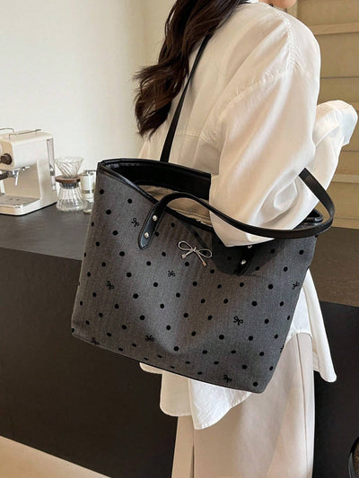 New Floral Pattern PU Tote Bag