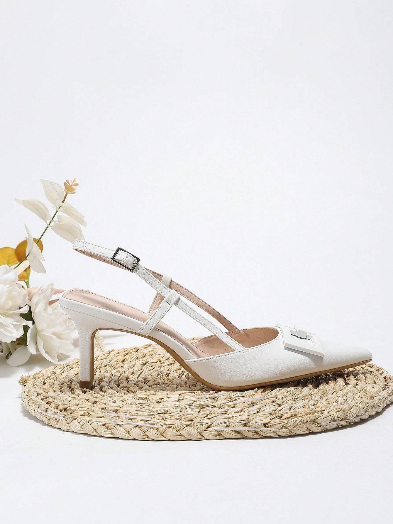 Women's Elegant Fashion Pointed Toe Slingback High Heel Pumps
