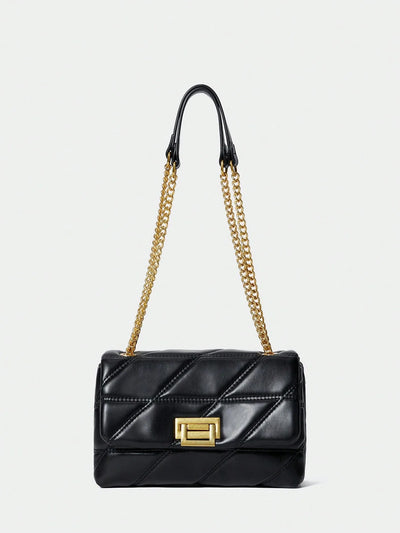 Women's Fashion Versatile Solid Color Classic Shoulder Bag