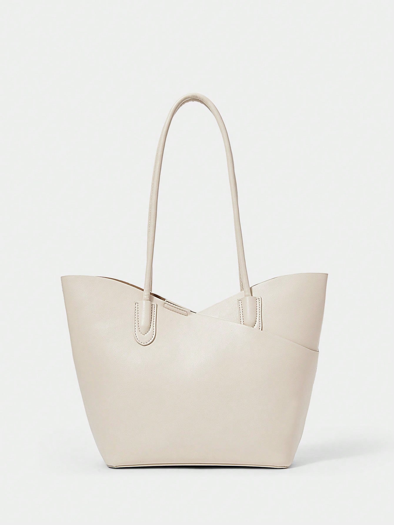 SHECARRY Women's Fashion Versatile Simple Solid Color Tote Bag