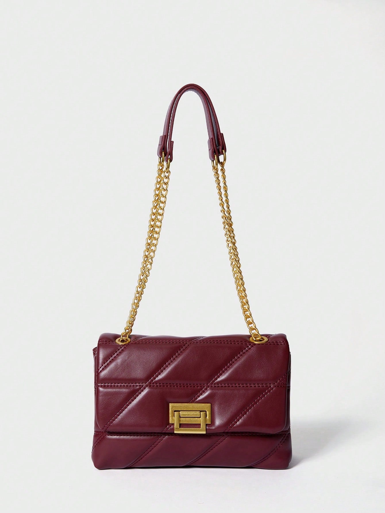 Women's Fashion Versatile Solid Color Classic Shoulder Bag