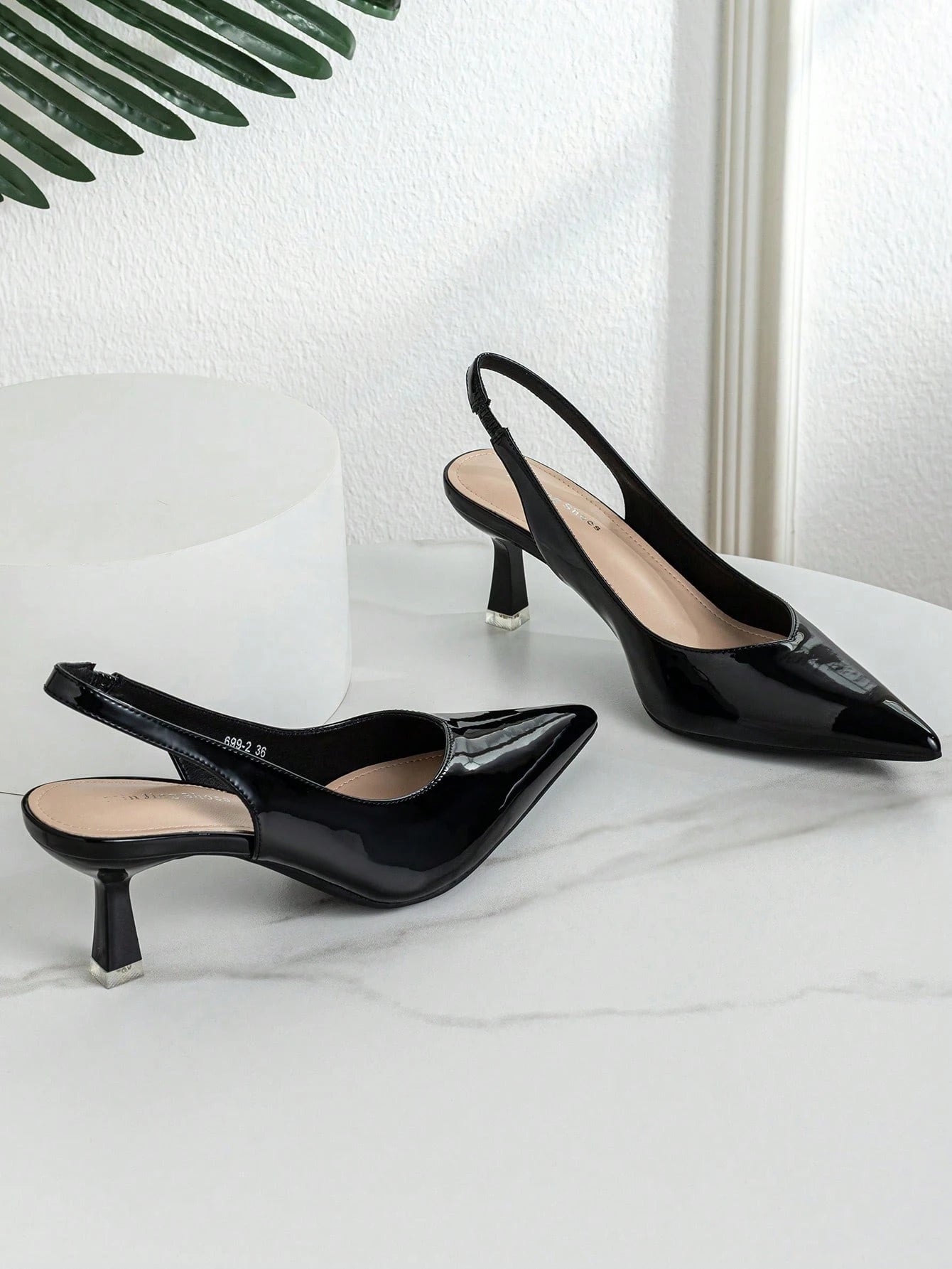 Ladies Backless Slip-On Pumps