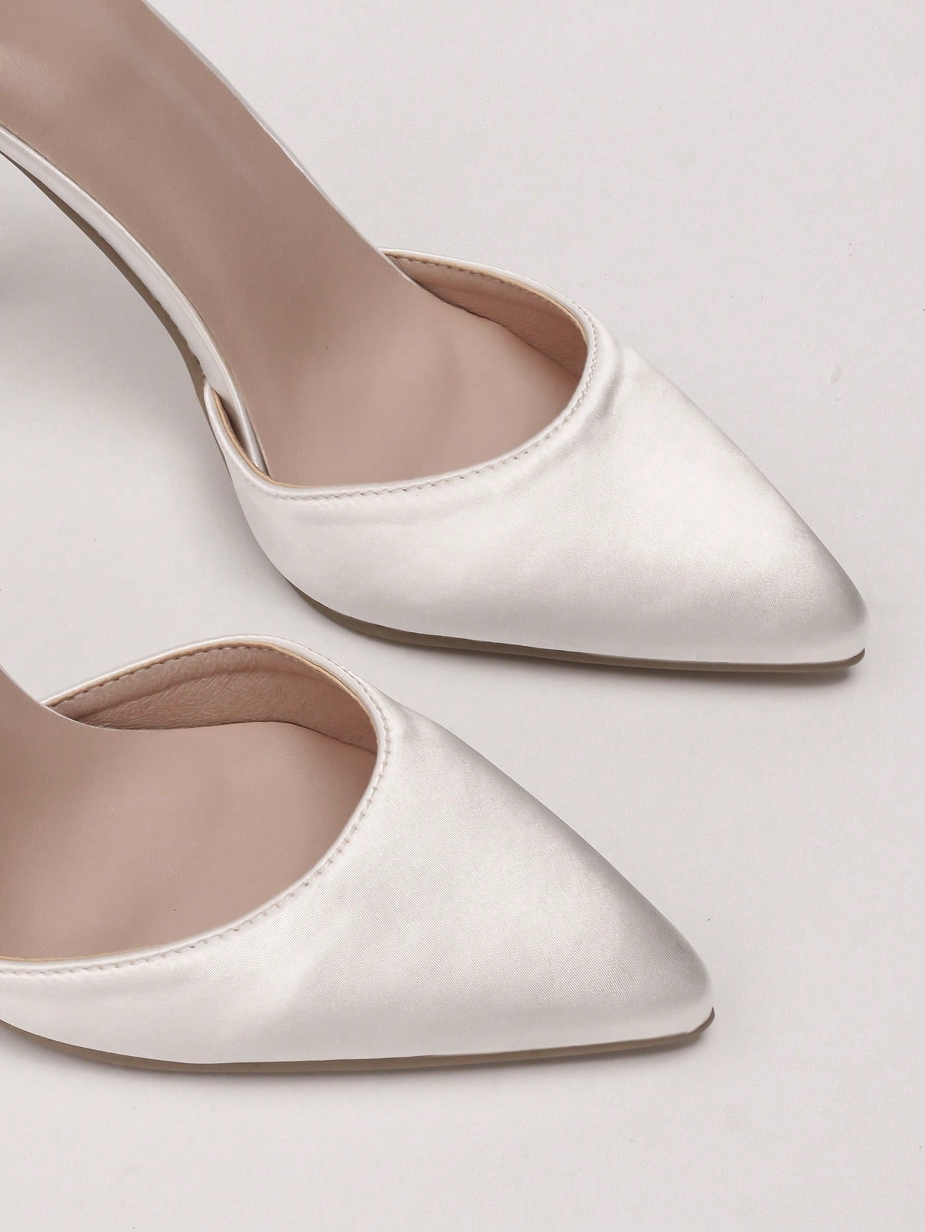 Women Rhinestone & Flower Decor Point Toe Stiletto Heeled Pumps
