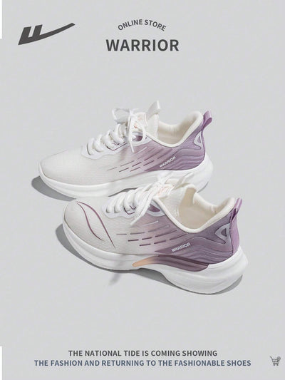 Women's Lace-Up Ombre Color Running Sneakers