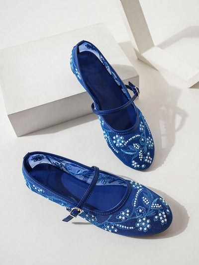 Women's Round Toe Mesh Ballet Flats
