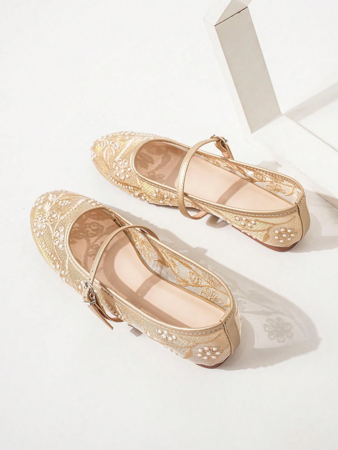 Women's Round Toe Mesh Ballet Flats